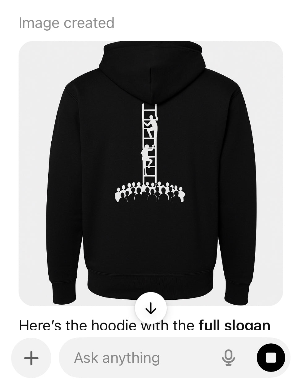 See you at the top Hoodie & Jogger Set - Black